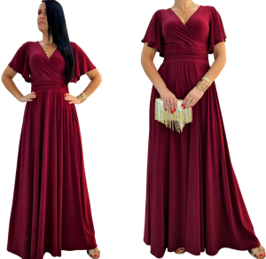 Sukienka  bordowa wieczorowa wesele bal studniówka  roz.36-56