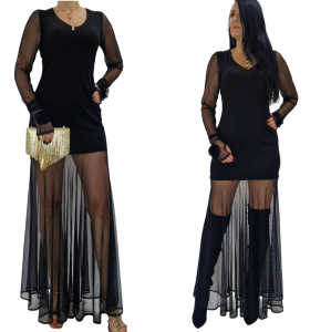 Sukienka transparentna glamour maxi wieczorowa  r 34-46